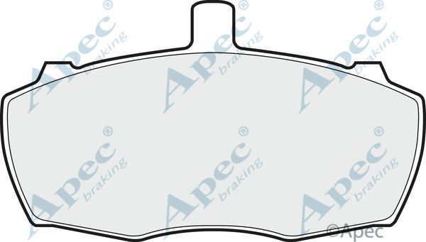 APEC BRAKING Комплект тормозных колодок, дисковый тормоз PAD69
